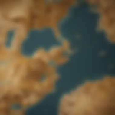 Historical Trade Routes Influenced by Gold A historical map illustrating trade routes influenced by gold
