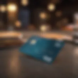 Business credit card showcasing rewards benefits