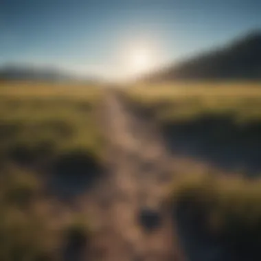 Vast expanse of rural land under a clear blue sky