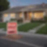 A modern home with a 'For Sale' sign in front, showcasing a vibrant real estate market.