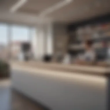 Cashier Counter in a Bank