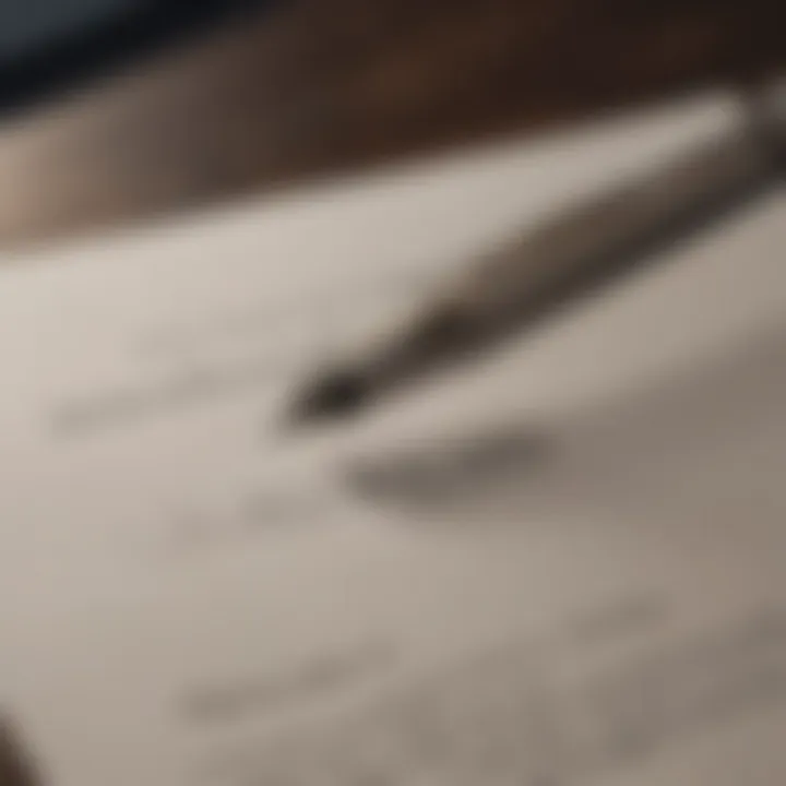 Elegant Pen and Paper Thank You Note