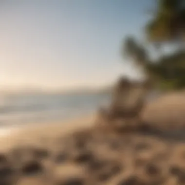 Embracing a Relaxing Retreat A serene beach scene representing relaxation and time off