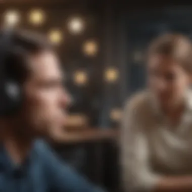 The Art of Active Listening A focused person actively listening during a conversation