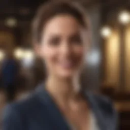 Elegant Businesswoman Smiling
