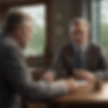 Investment Strategies Discussion A financial advisor discussing investment strategies