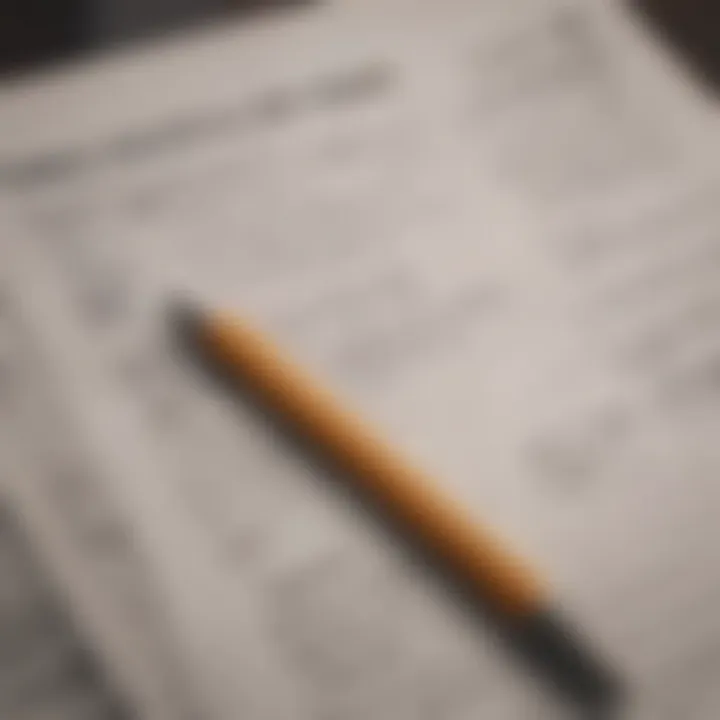 A close-up of a checklist with items for tax deductions.