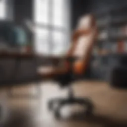 Ergonomic office chair in a modern workspace