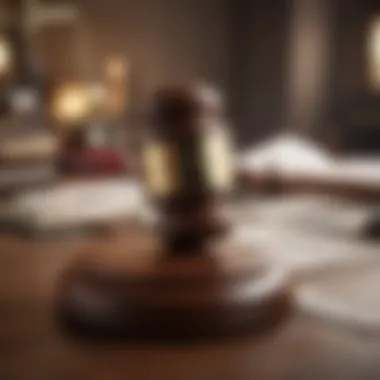 A gavel symbolizing the legal system