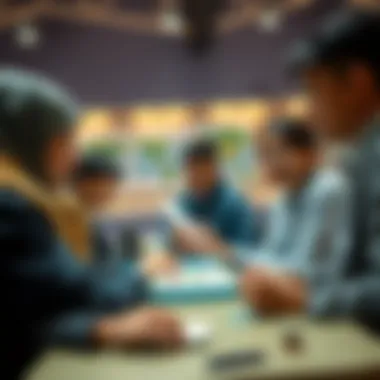 Students Enhancing Financial Literacy Students participating in a financial literacy game