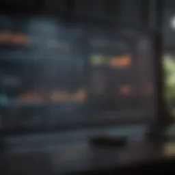 A digital dashboard displaying business performance metrics