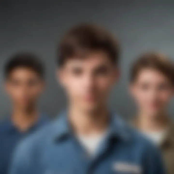 A visual representation of various job types for teens