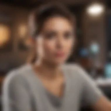 Creating an Attractive Profile A freelancer crafting an attractive online profile