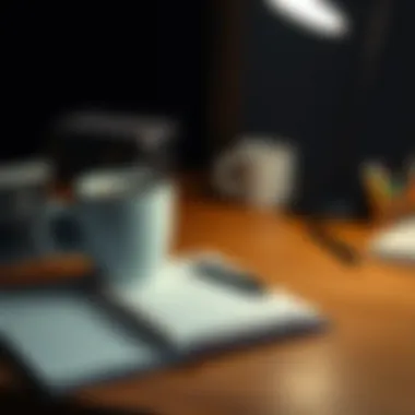 Essential Tools for Managing Home-Based Work A planner and coffee cup on a desk symbolizing productivity