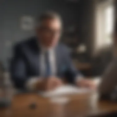 Expert Guidance on Account Setup Illustration of financial advisor assisting with joint account setup