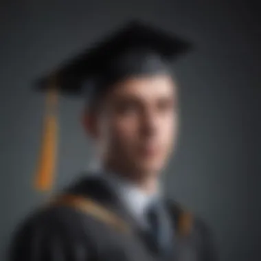 Illustration of a person with a graduation cap symbolizing financial knowledge