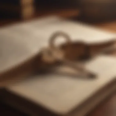 Golden Key Opening Old Book