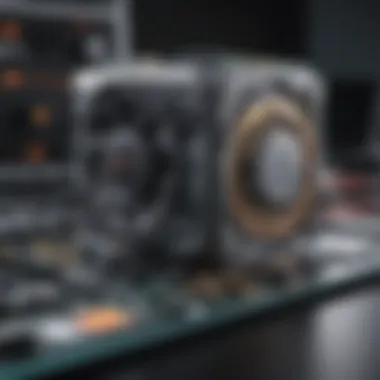 Cutting-Edge Processing Unit Design High-speed processing unit close-up