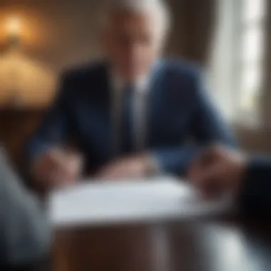 Close-up of a witness signing a document