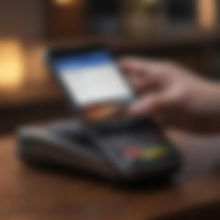 Mobile phone with Google Pay interface