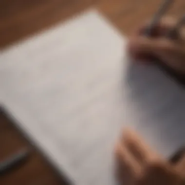 Person writing financial goals in a notebook