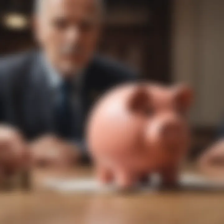 A conceptual image highlighting government policy impacts on retirement savings