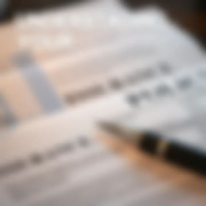 Insurance policy documents with a pen for signing