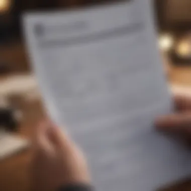 Thoughtful Job Application Review A person thoughtfully reviewing a job application