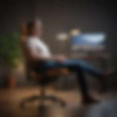 Achieving Optimal Sitting Posture for Health Illustration of proper sitting posture in a chair