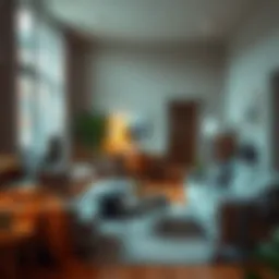 Cozy apartment interior design