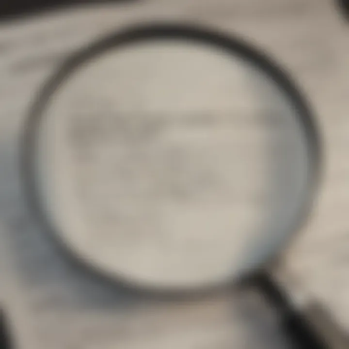 Illustration of a magnifying glass focusing on non-driver status in insurance documents