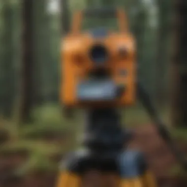 Precise land surveying equipment