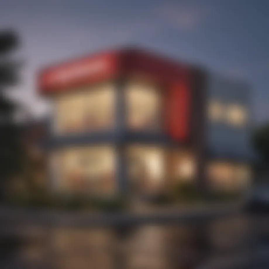 Modern commercial building exterior