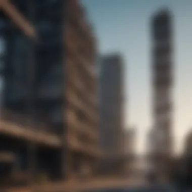 Architectural Influence of Steel Constructions Steel structures towering in urban landscape