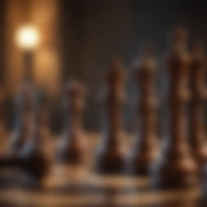 Strategic chess pieces symbolizing optimization of downpayment