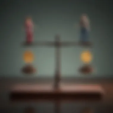 Balancing Work and Life Commitments A balanced scale representing work and personal life