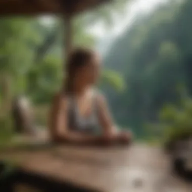 Prioritizing Well-Being Amidst Work A peaceful setting for relaxation and self-care