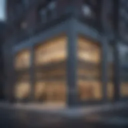 Modern Bank Building Facade