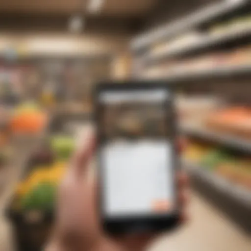 Innovative Grocery Receipt App Displaying Smart Expense Tracking