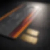 Close-up of a credit card stripe showcasing its magnetic technology.