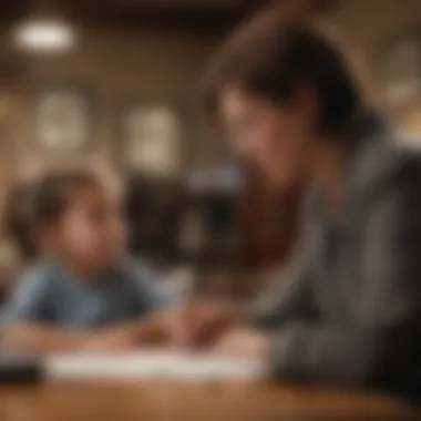 Parental Guidance in Career Choices A thoughtful parent discussing the future career path with their child.