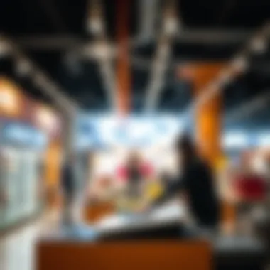 Modern Retail with POS Technology A modern retail environment utilizing a point of sale system effectively