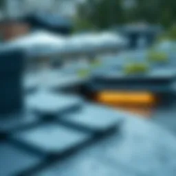 A modern roof installation showcasing eco-friendly materials.