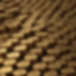 Graph illustrating historical gold price trends