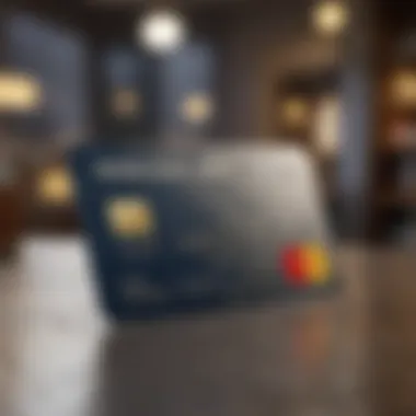 Illustration showcasing a credit card