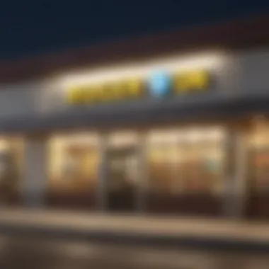 Kroger Store Exterior with Western Union Signage Kroger store exterior showcasing Western Union signage