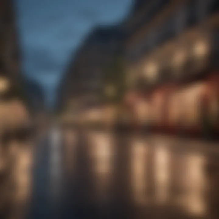 Parisian Streets at Dusk